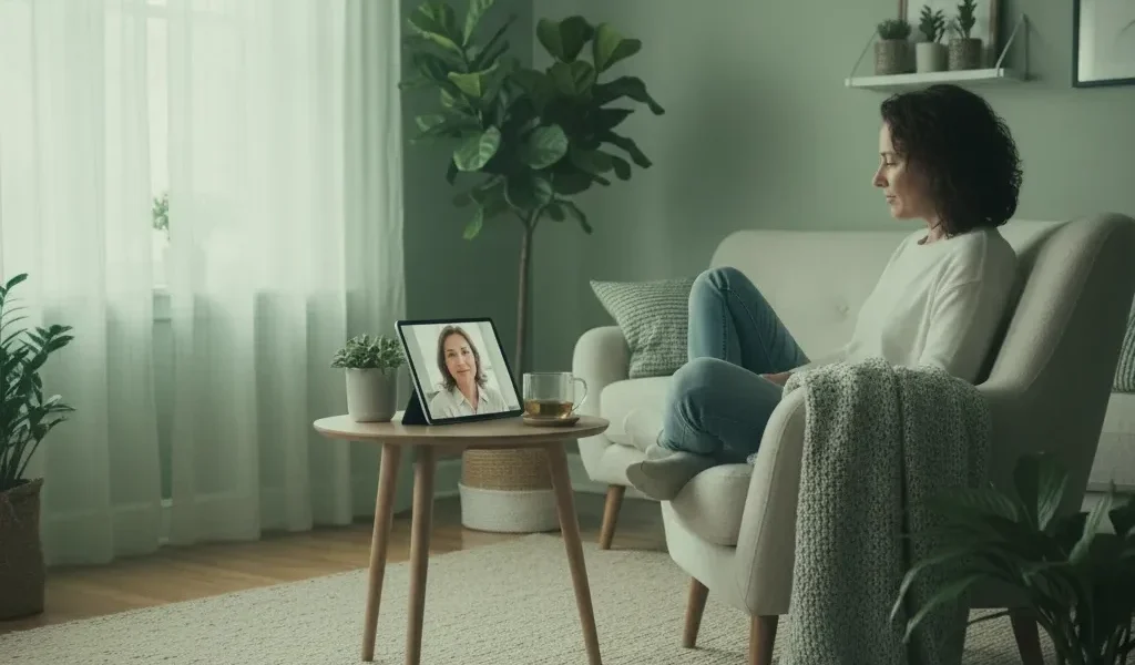 Sessão de psicoterapia individual em acompanhamento psicológico online no Espaço Elleve