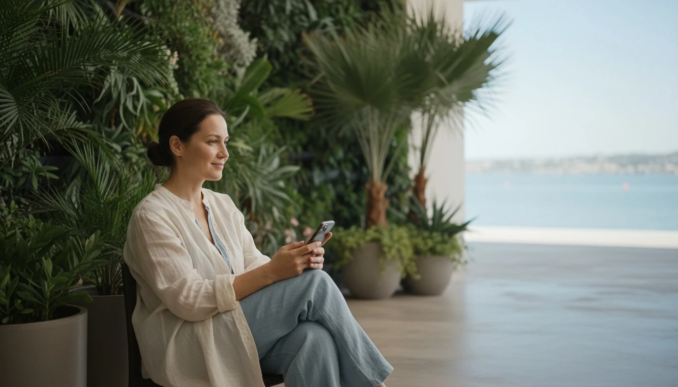 Saúde mental na era digital: pessoa praticando pausa consciente do celular para proteger bem-estar emocional